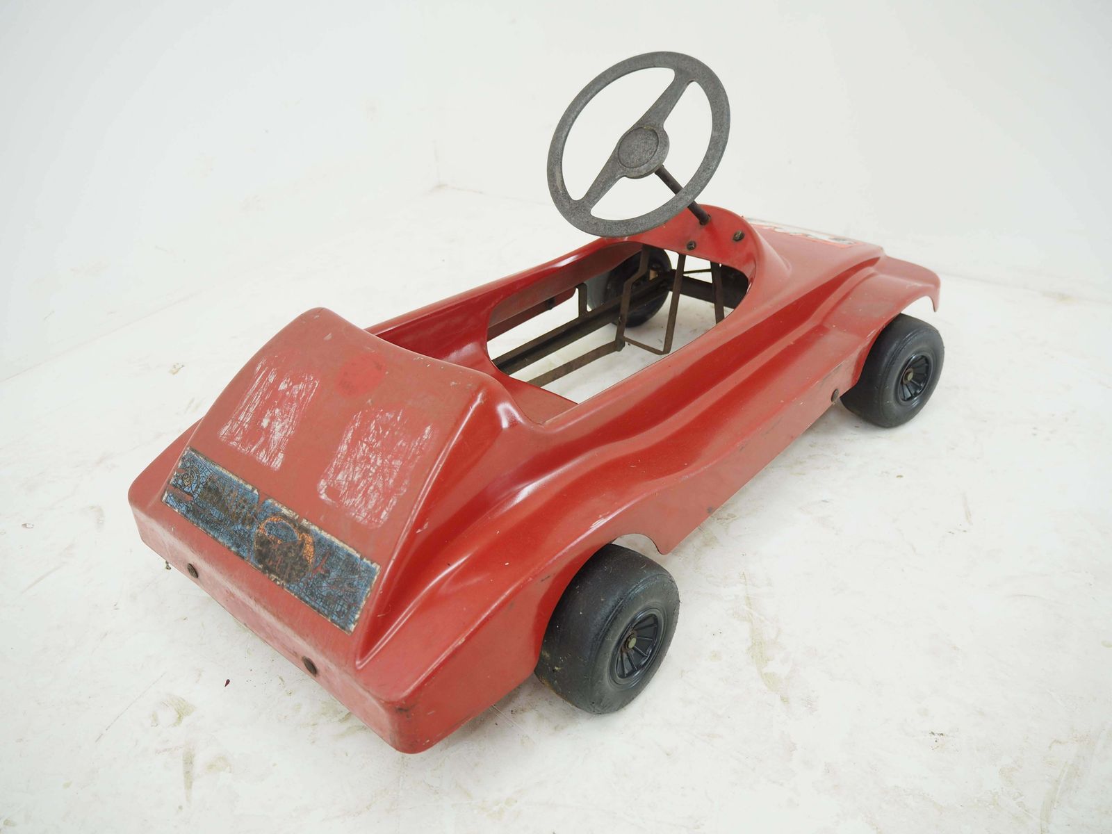 Midcentury Kids Mechanical Pedal Car, 1960s photo vinterior
