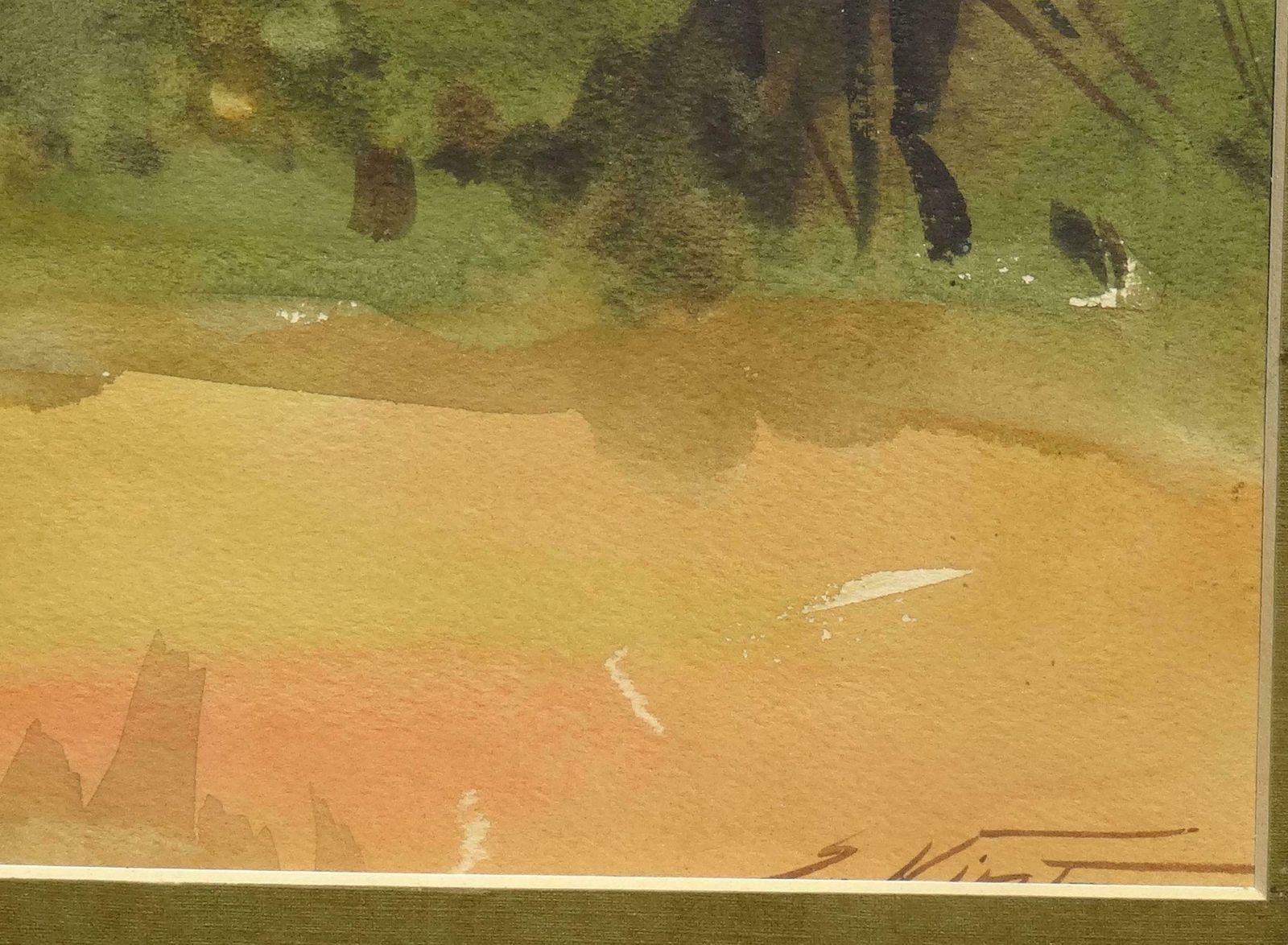 Edgars Vinters Sunny Day In The Forest. 1990. Watercolour On Paper, photo furniture