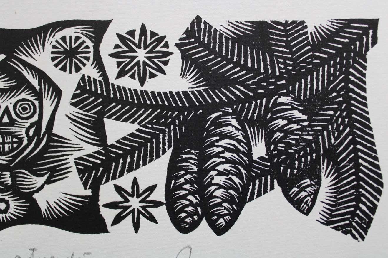 Dainis Rozkalns Carnival. 1984. Paper, Linocut, photo for sale
