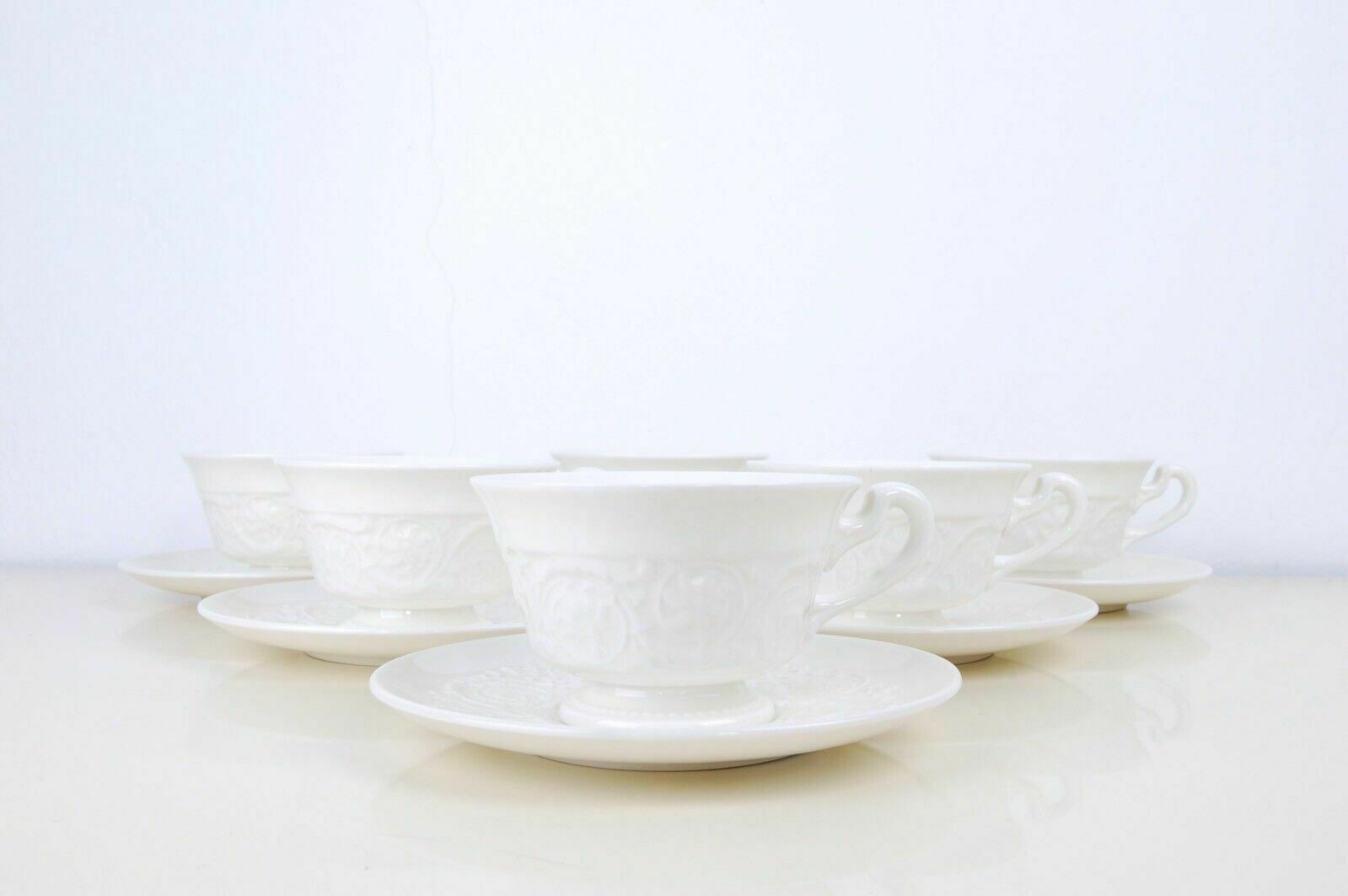 Tea Coffee Cup Service For 6 People Wedgwood Etruria Barlaston Patrician Ceramic photo furniture