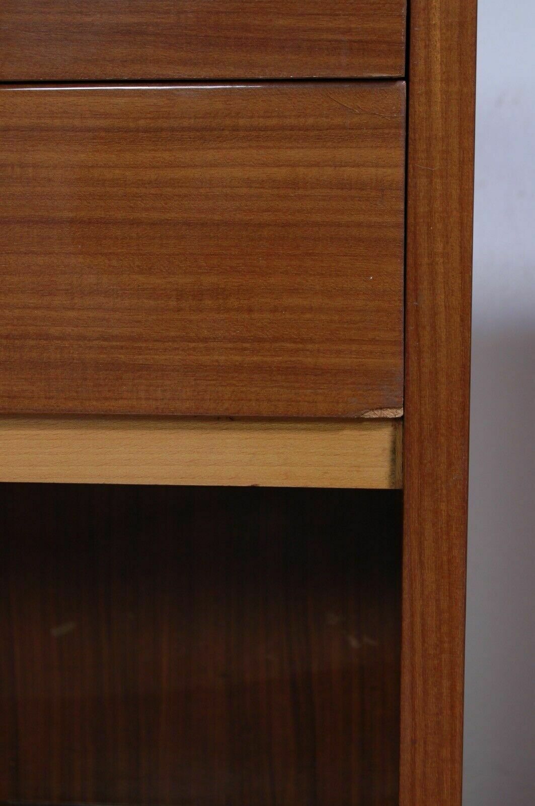 210.0 Pair Of Bedside Tables Designed In The 60s Bedside Tables Two Tone Wood Vintage Accessory photo