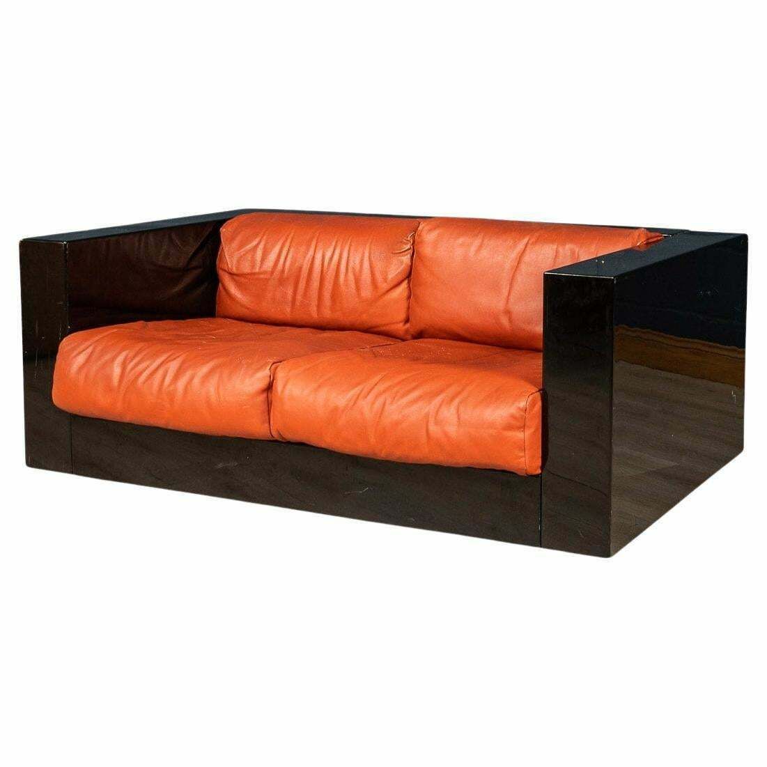 20th Century Two Seater Sofa By Lella And Massimo Vignelli For Poltronova photo furniture