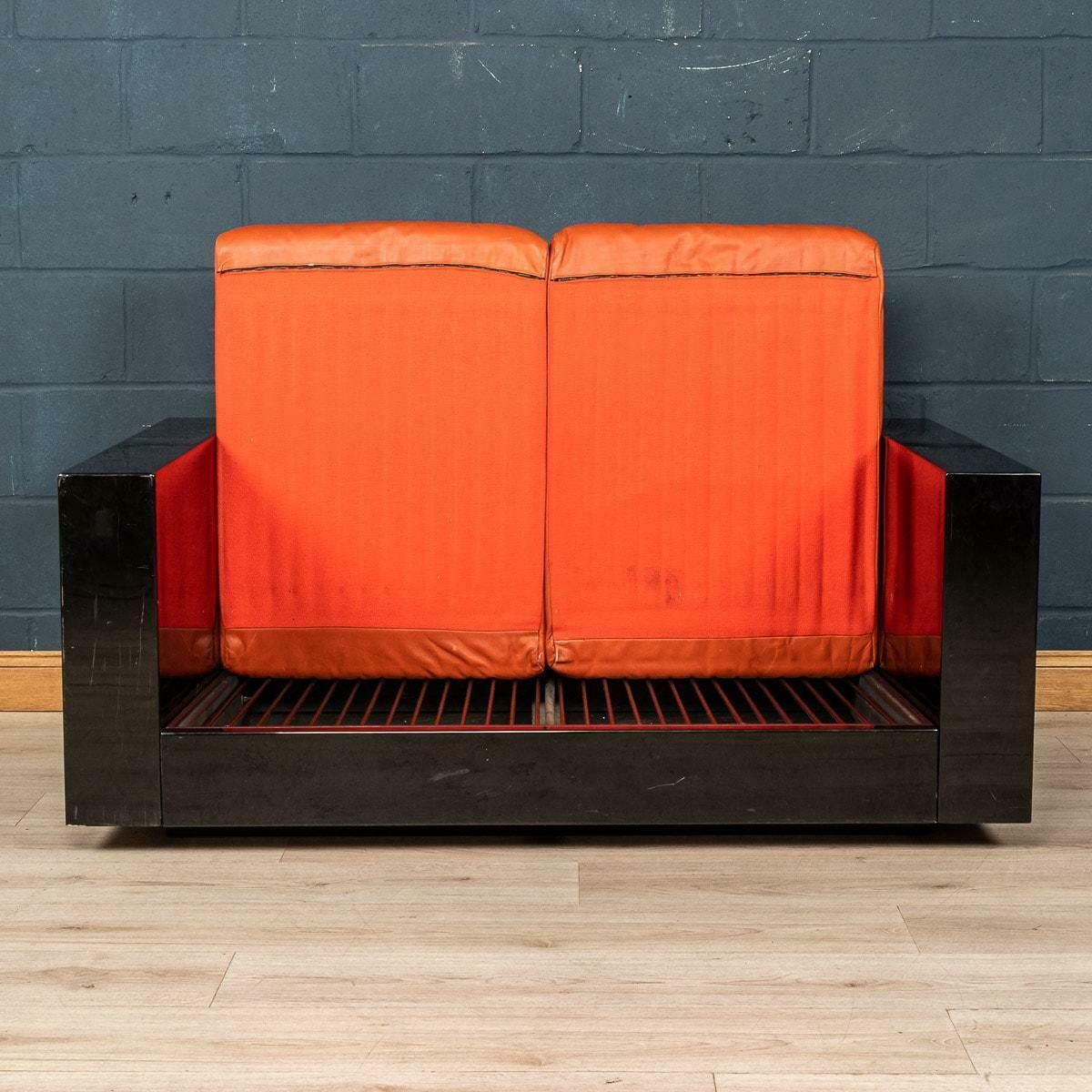20th Century Two Seater Sofa By Lella And Massimo Vignelli For Poltronova photo vintage