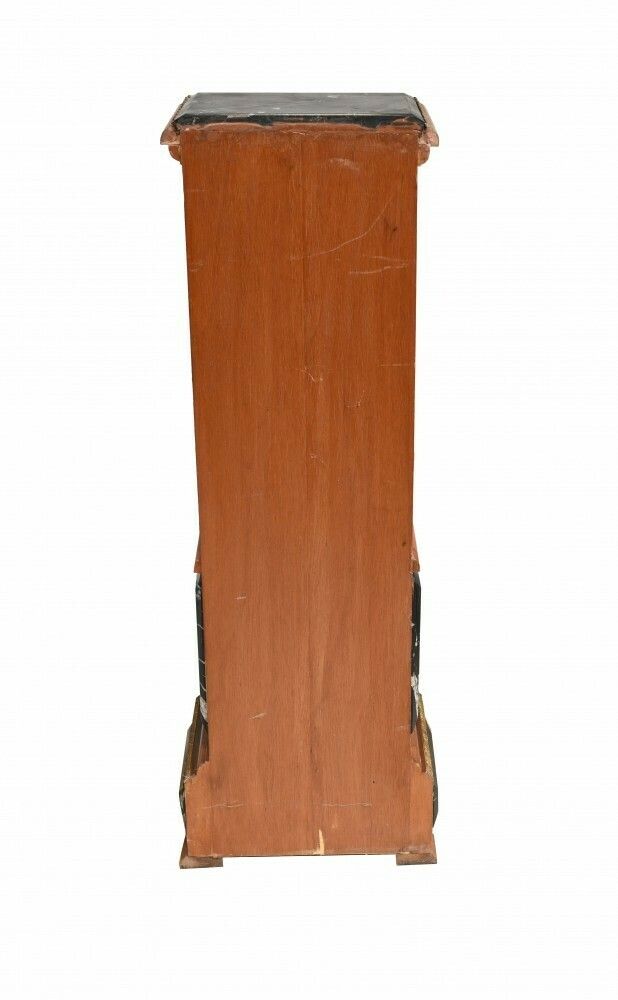 Pair French Empire Marble Pedestal Stands Table Columns Mirrored Supports photo Furniture