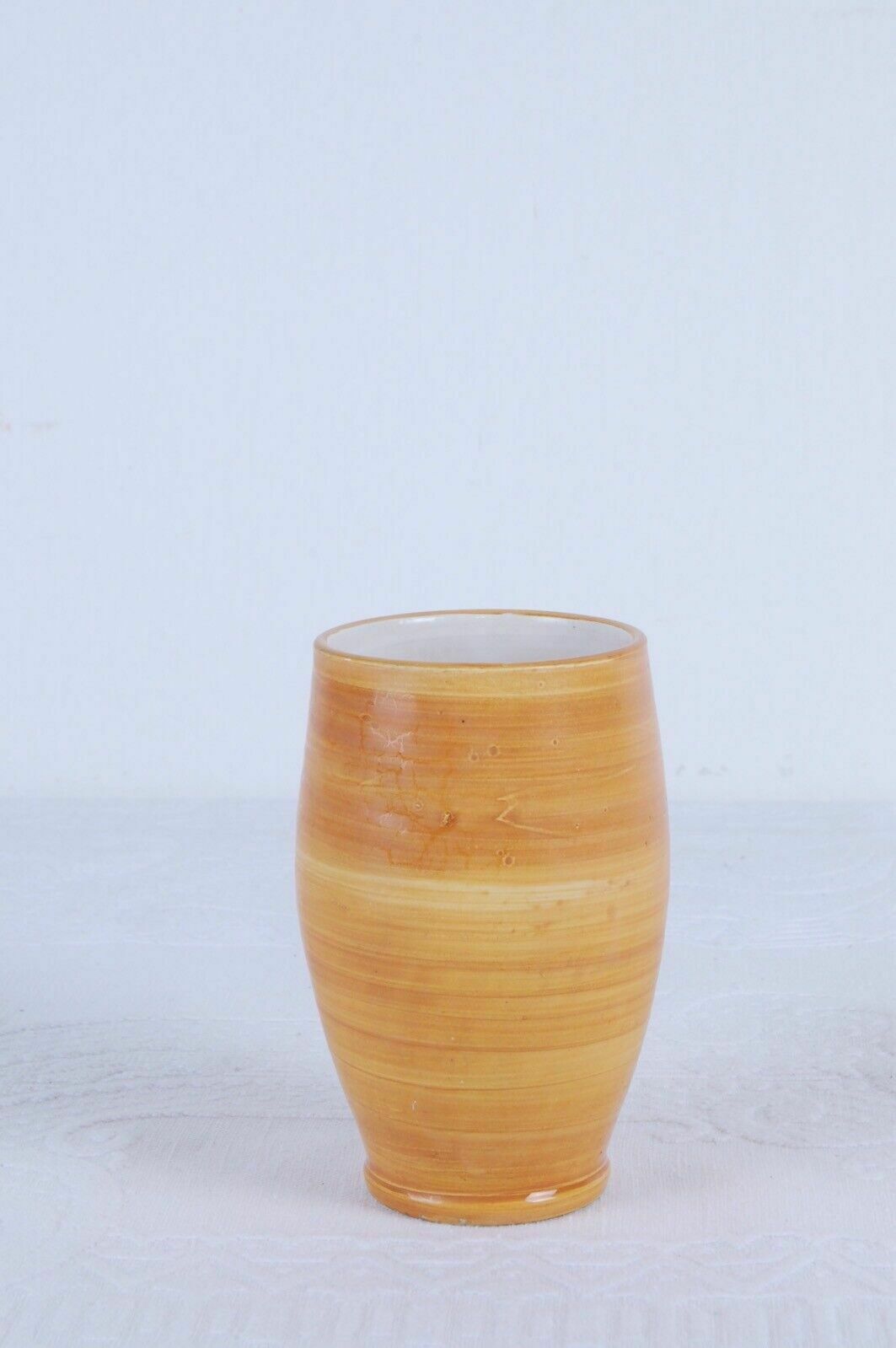 Ceramic Cas Vietri Orange Vase Design No Gambone Craftsmanship photo Home Decor
