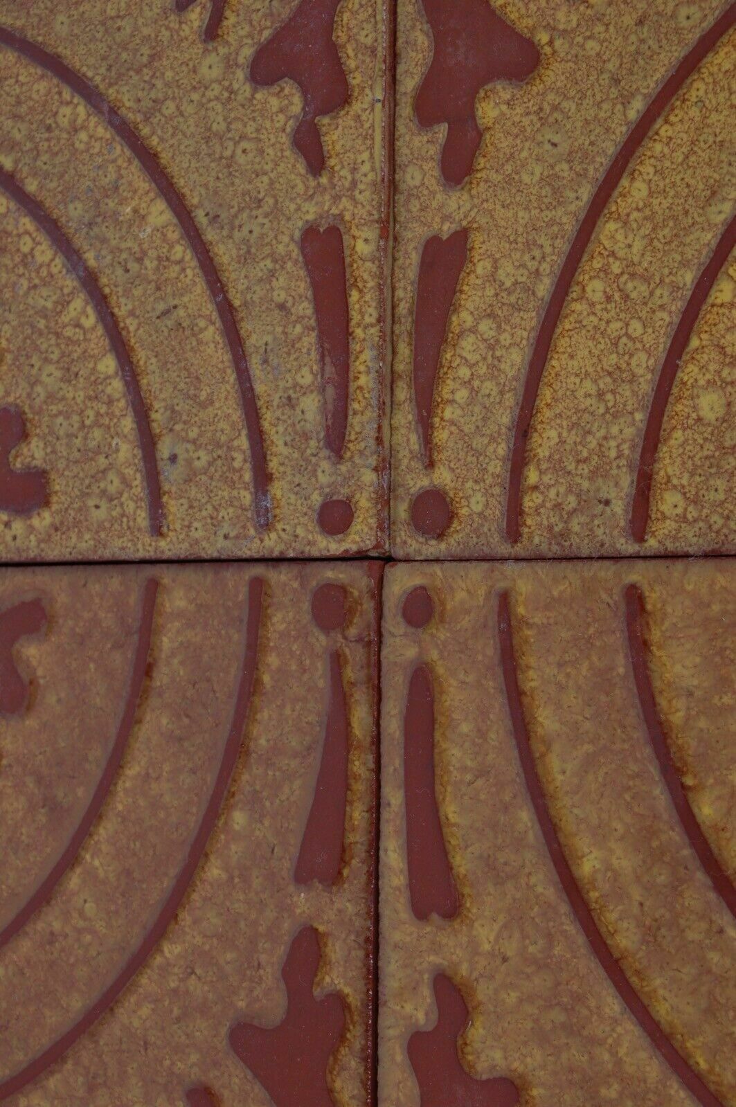 29 Vintage Cavallini Tiles, Ocher And Brick. photo vintage
