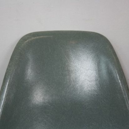 photo for sale Eames Herman Miller Dsw Side Chairs In Terracotta Seafoam Green Light Greige And Parchment