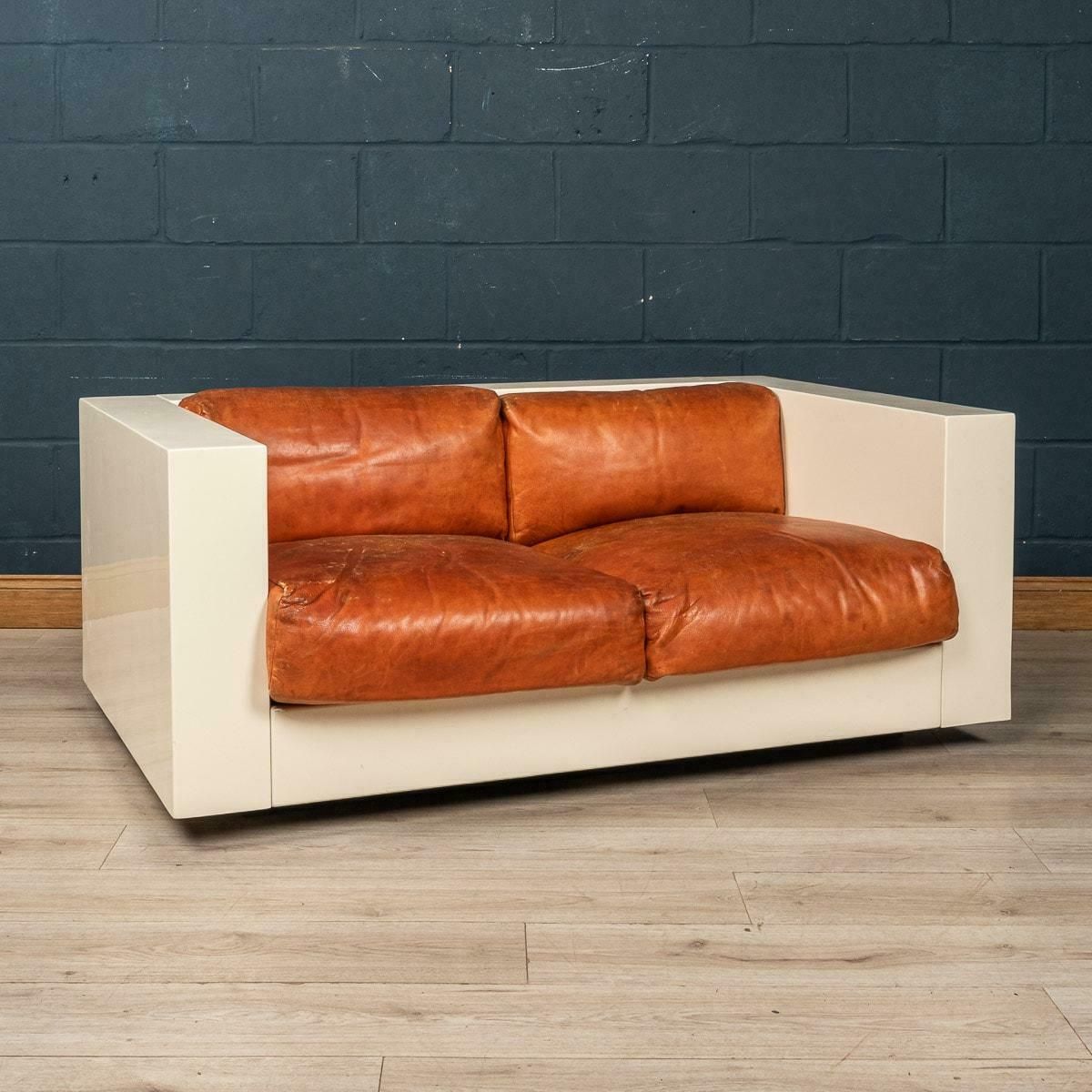 20th Century Two Seater Sofa By Lella And Massimo Vignelli For Poltronova photo furniture