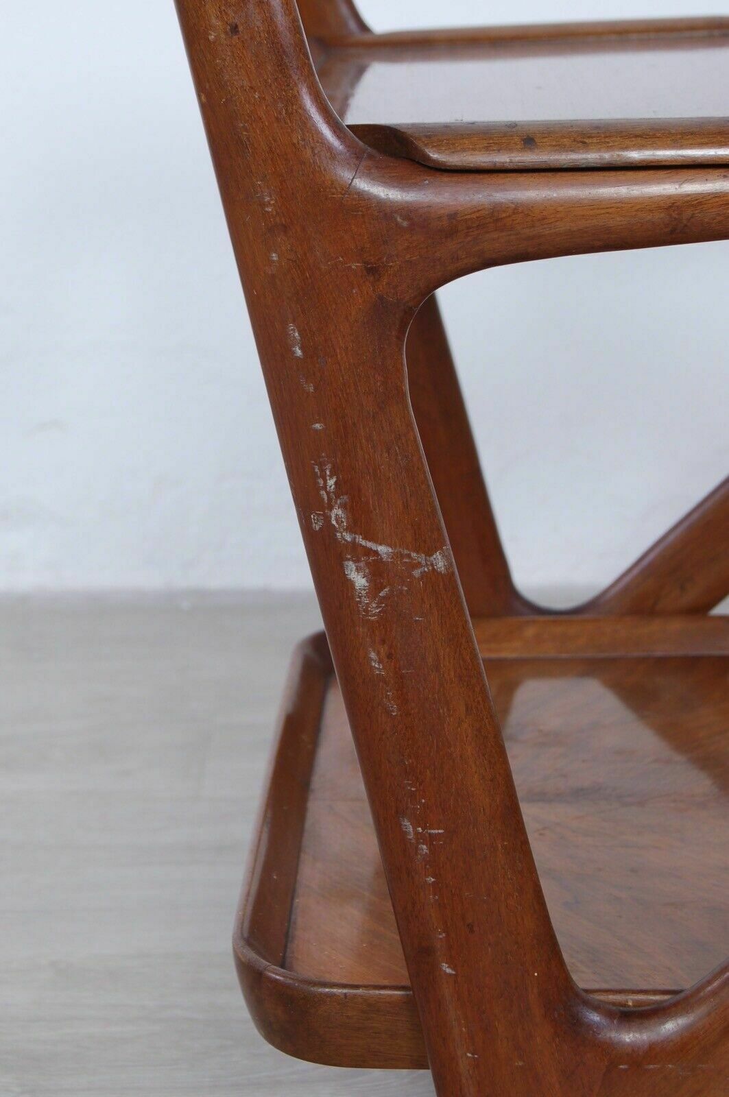 Cesare Lacca For Cassina Bar Trolley With Beech Wood Design From The 1950s photo buy