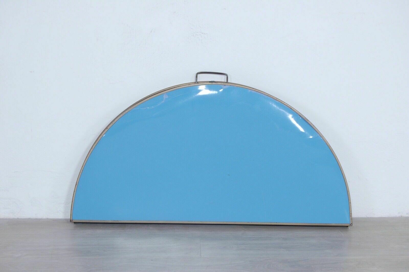 photo for sale Round Folding Table, 1950s Design, Light Blue Suitcase Picnic Table