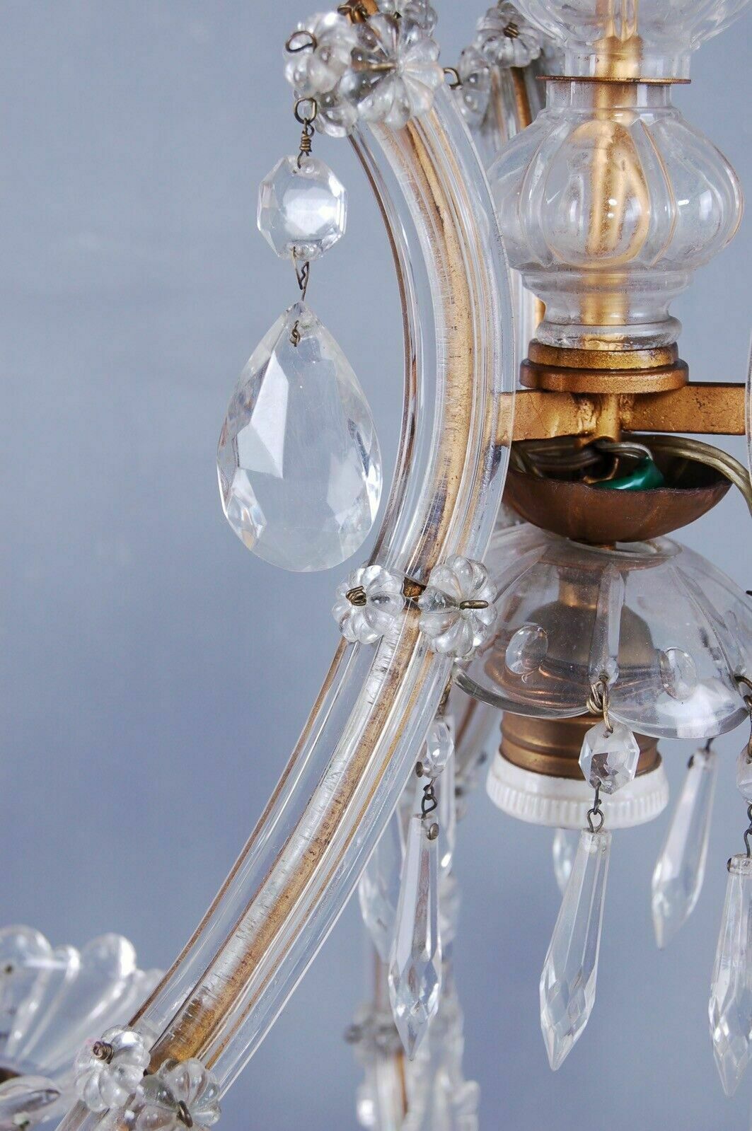 Maria Teresa Style Chandelier, Originates From The 30s And 40s, Modern Art Made In Italy photo vinterior
