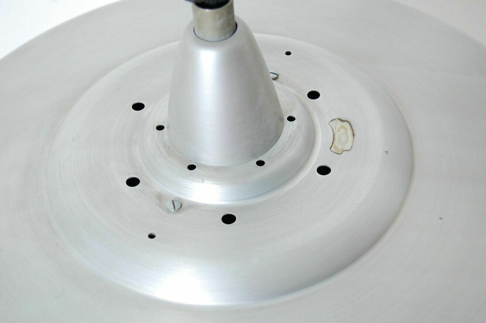 Up And Down Chandelier From The 50s In Aluminum And Plastic. Italian Manufacture photo Lighting