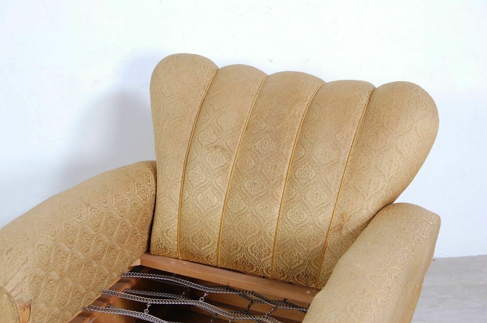 photo for sale Old Mid Century Bed Armchair Convertible Wooden Bed Armchair