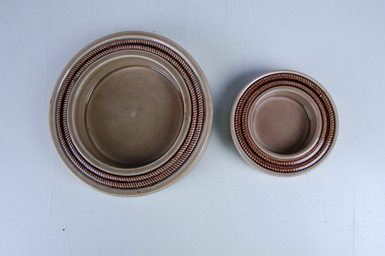Ceramica Baldelli Italia Pair Of 70s Design Ashtrays, Round Pocket Emptier photo for sale