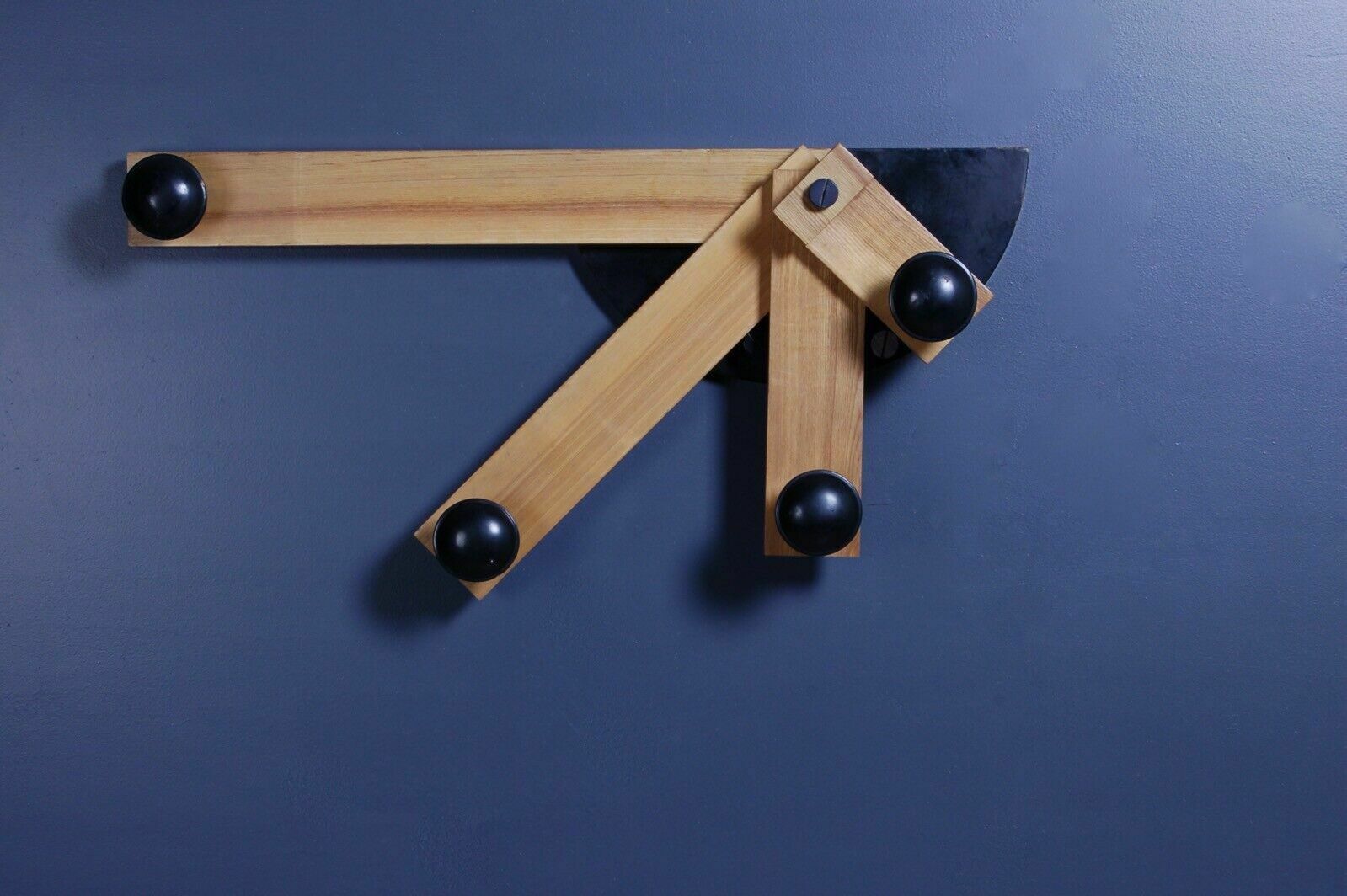 Wall Coat Hanger Design From The 80s And 90s In Radial Wood photo Furniture