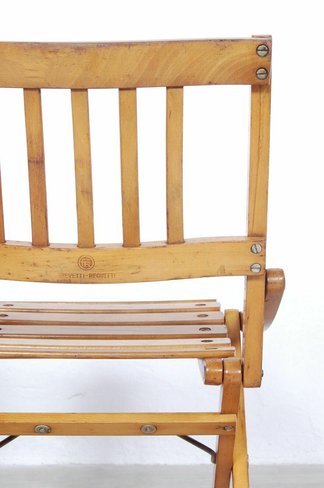 Fratelli Reguitti Folding Chair Pair Of Children's Wooden Chairs From The 60s, Vintage photo vintage