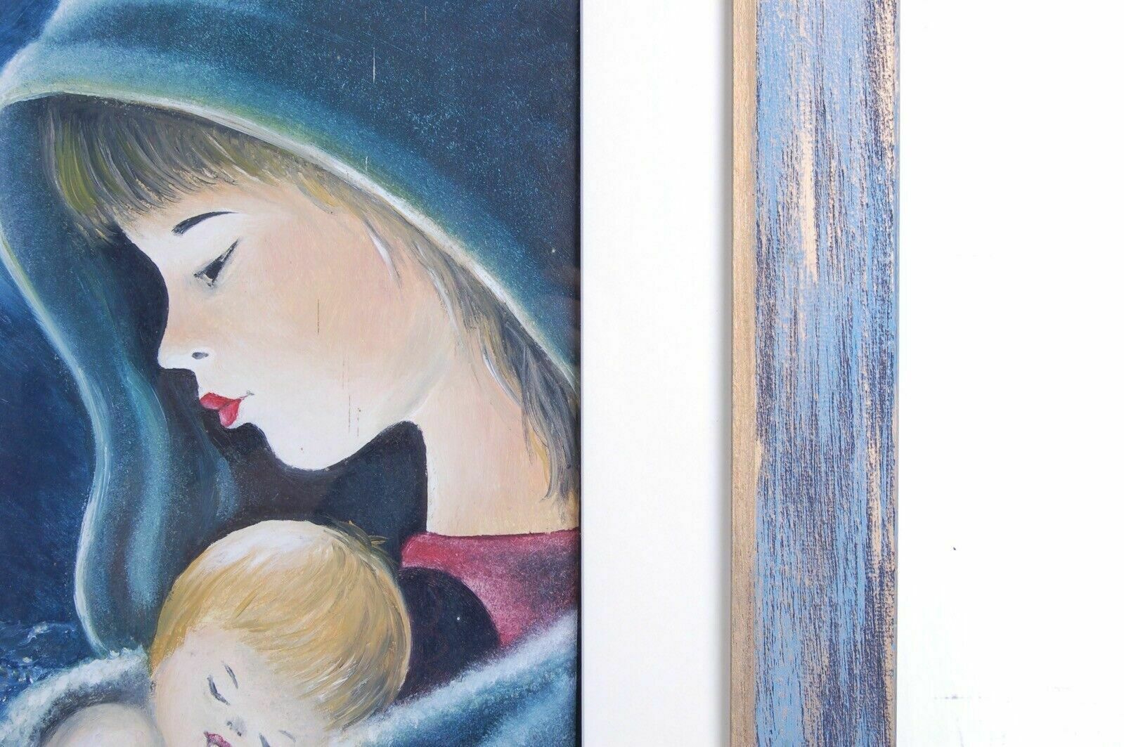 Bellani A Modern Oil Painting Madonna With Child photo Art