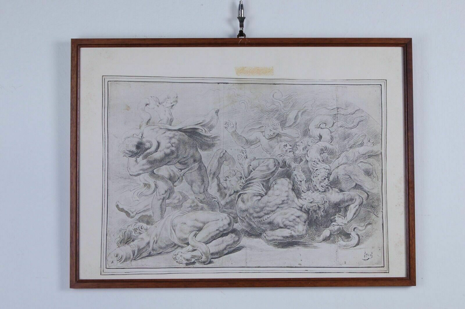 The Drawings Of The Ambrosian In 7 Framed Plates Pp Rubens Ediz Banco Ambrosiano photo vintage