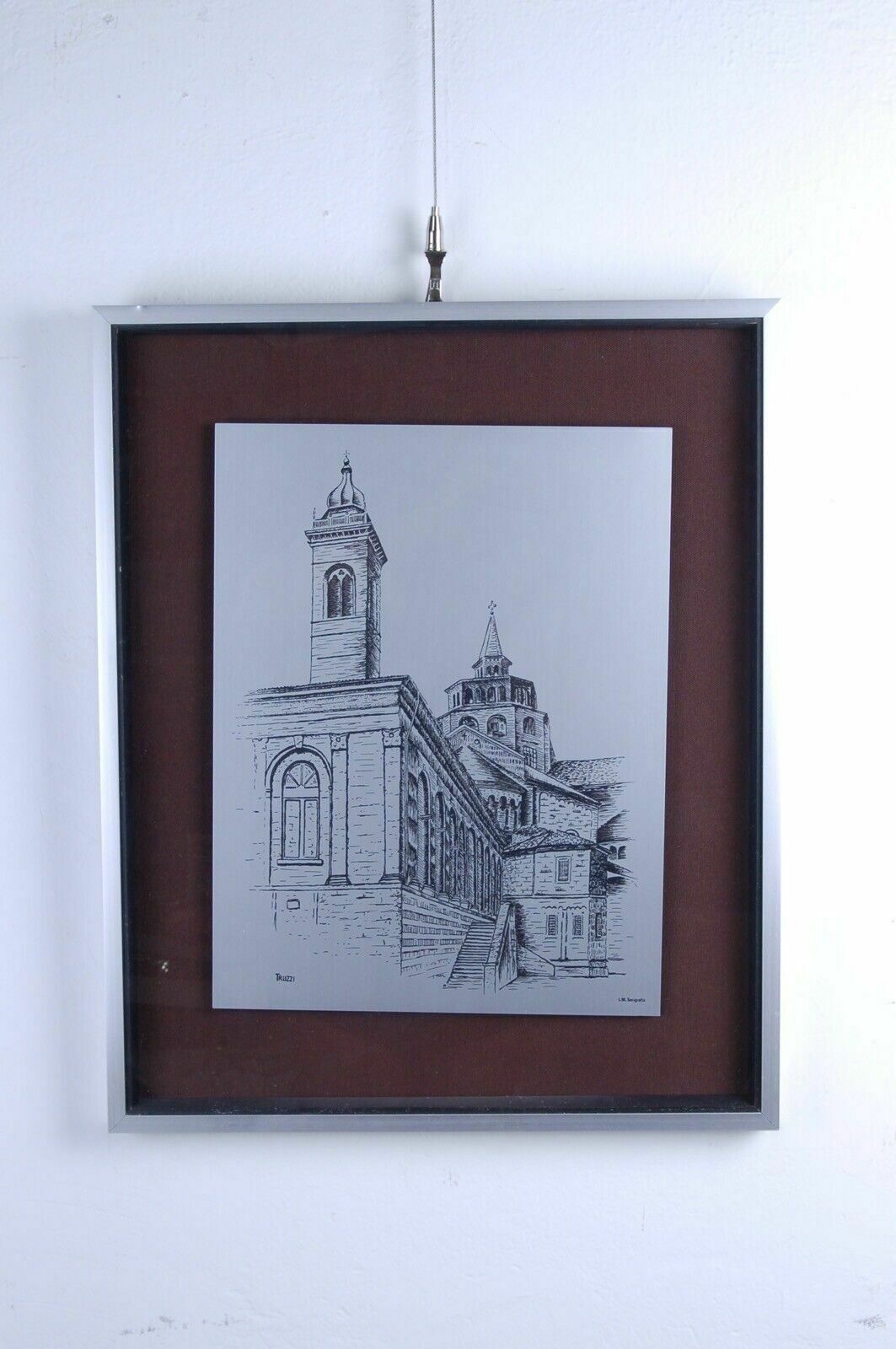 Erio Truzzi Im Screenprint Bergamo 2 Screenprints S Maria Maggiore Cappella Colleon photo vinterior
