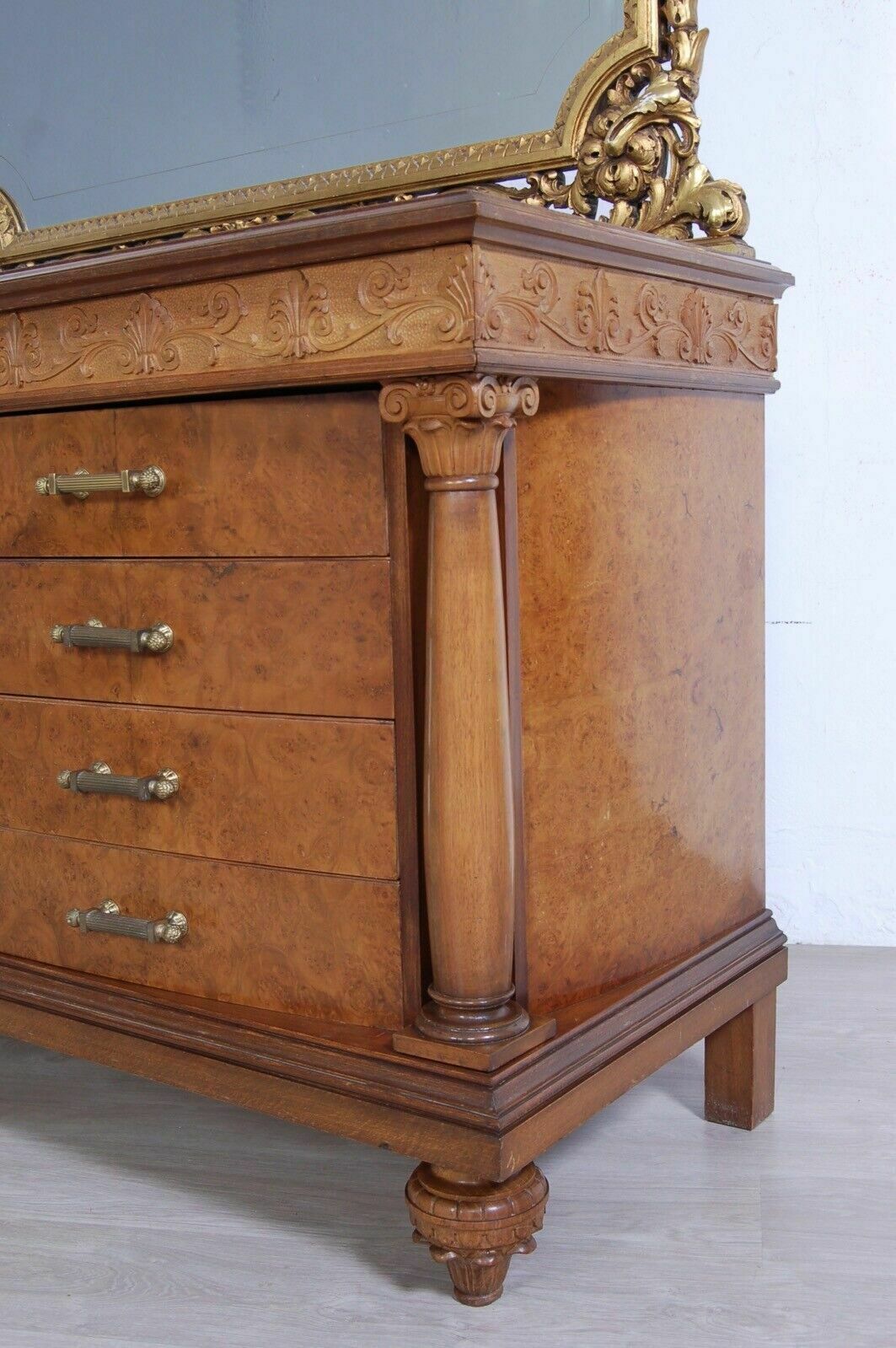 Liberty Chest Of Drawers Large Chest Of Drawers Gilt Frame Mirror Green Marble Top photo 779.0