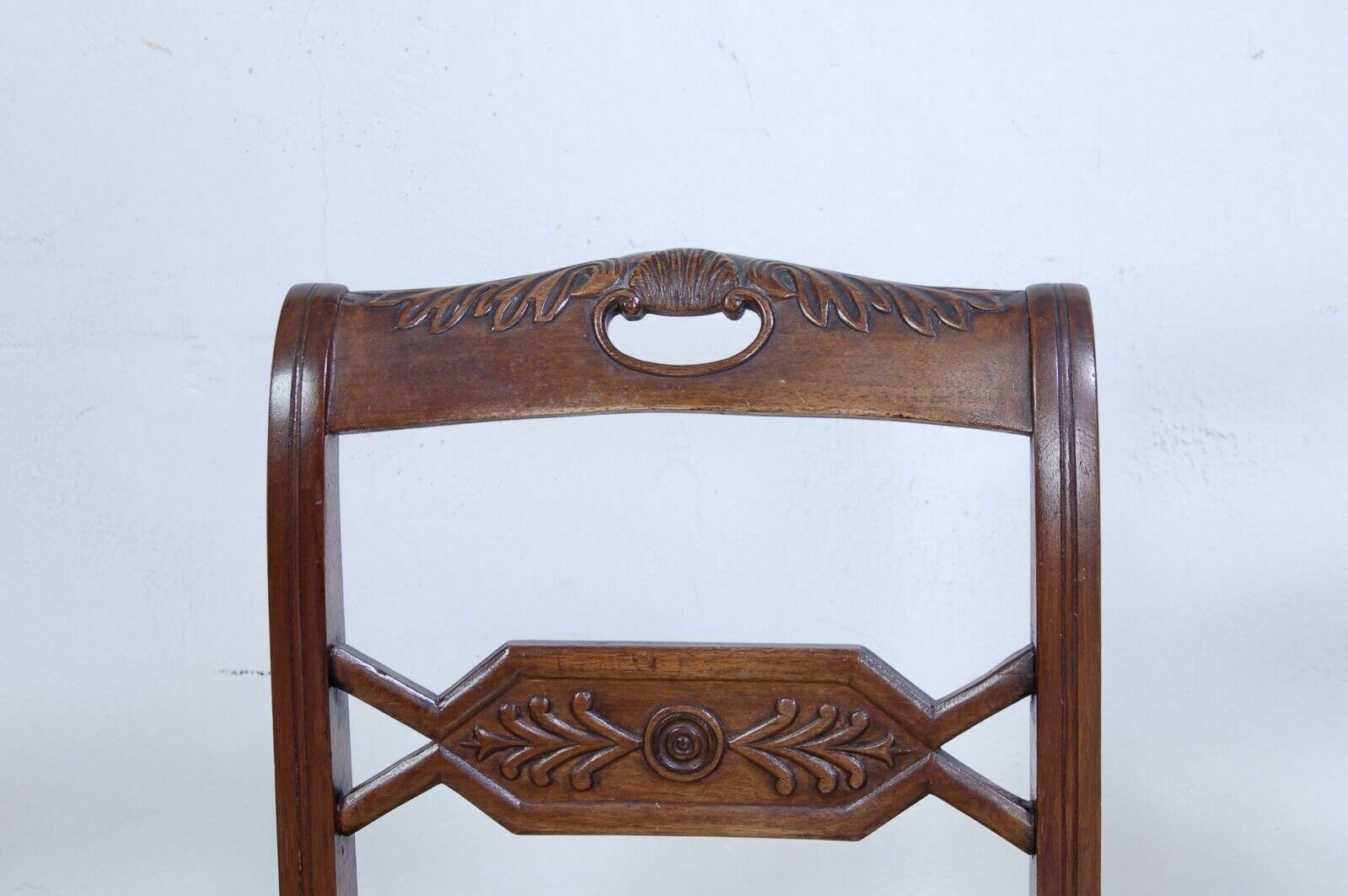 Pair Of Old Carved Wooden Chairs, Design And Production From The Early 1900s photo buy