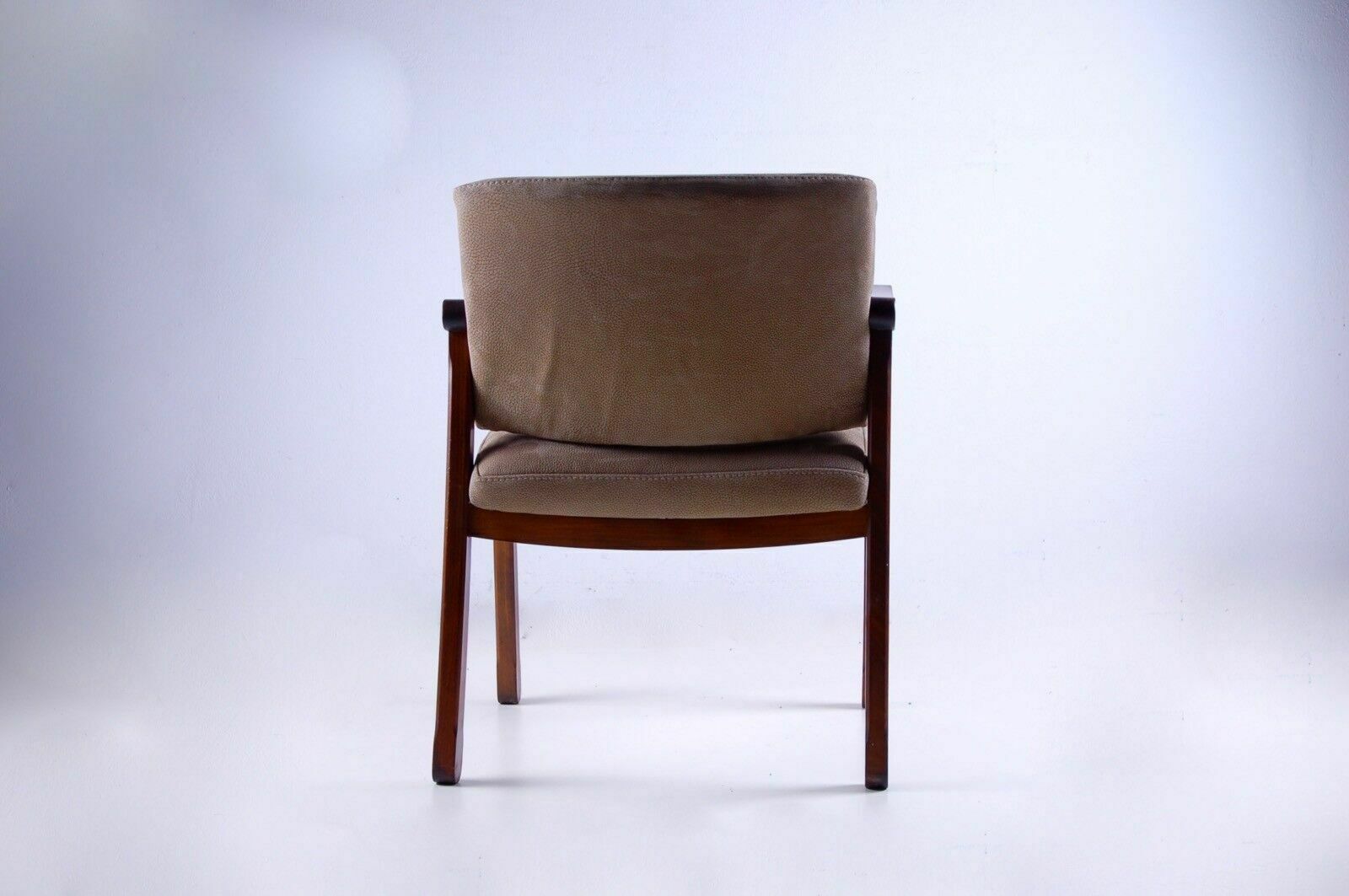 1950s Armchair Just Reupholstered In Leather. photo Furniture