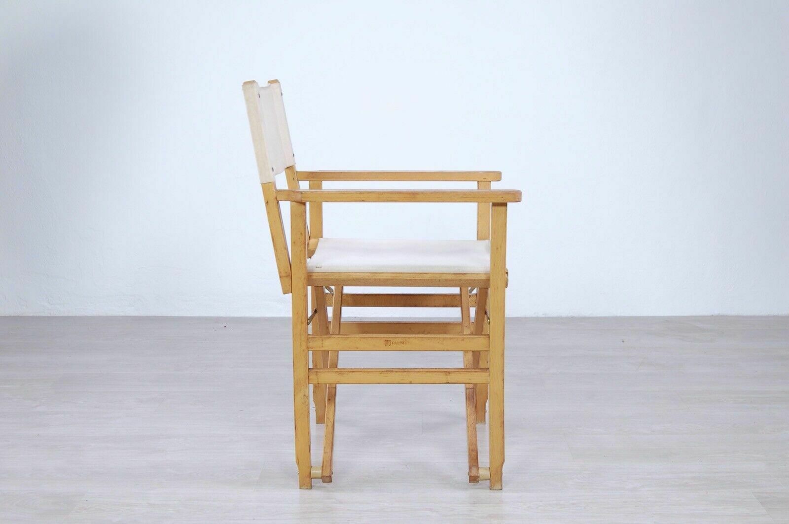 Folding Chairs Wooden Director Type Armchair Design 60s Palmai Armrests photo furniture