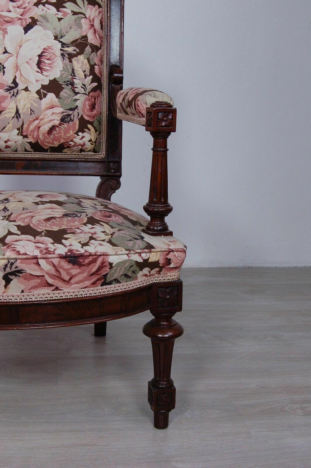 Umbertina Armchair In Mahogany, Original From The End Of The 19th Century. photo Furniture