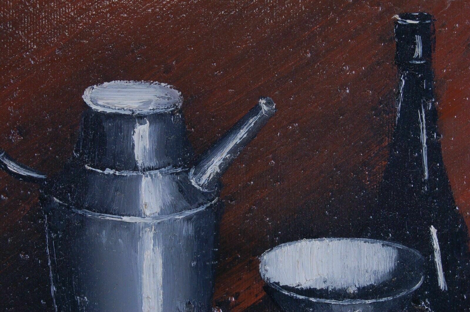 Marcello De Ruschi Still Life Painting Oil On Canvas photo vinterior