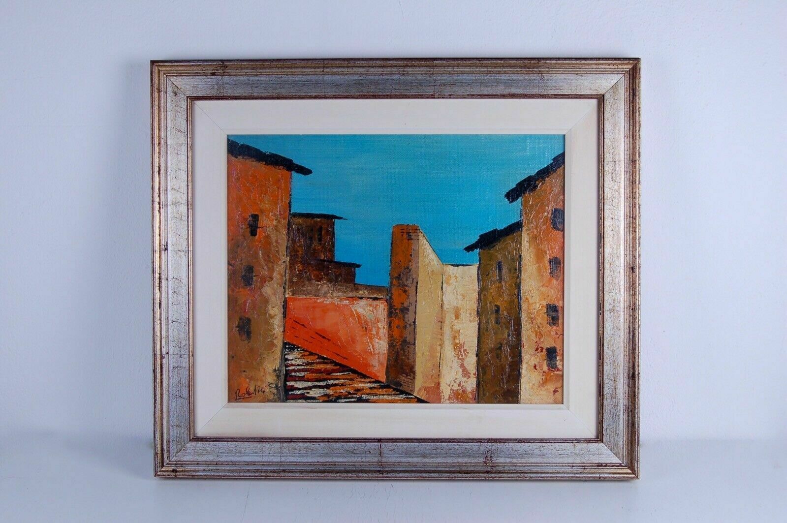 Oil On Canvas 50 X 40 Rolandi 74 Picture Frame Wall Decor Painting Glimpse
