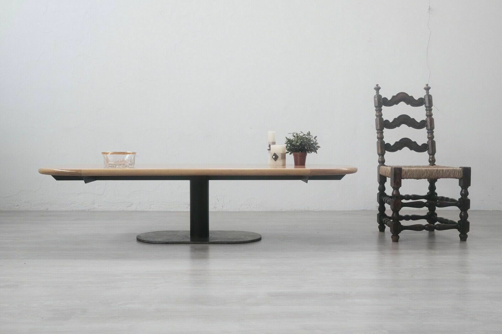 Industrial Coffee Table Large Coffee Table Urban Style Loft Living Design 80s photo for sale