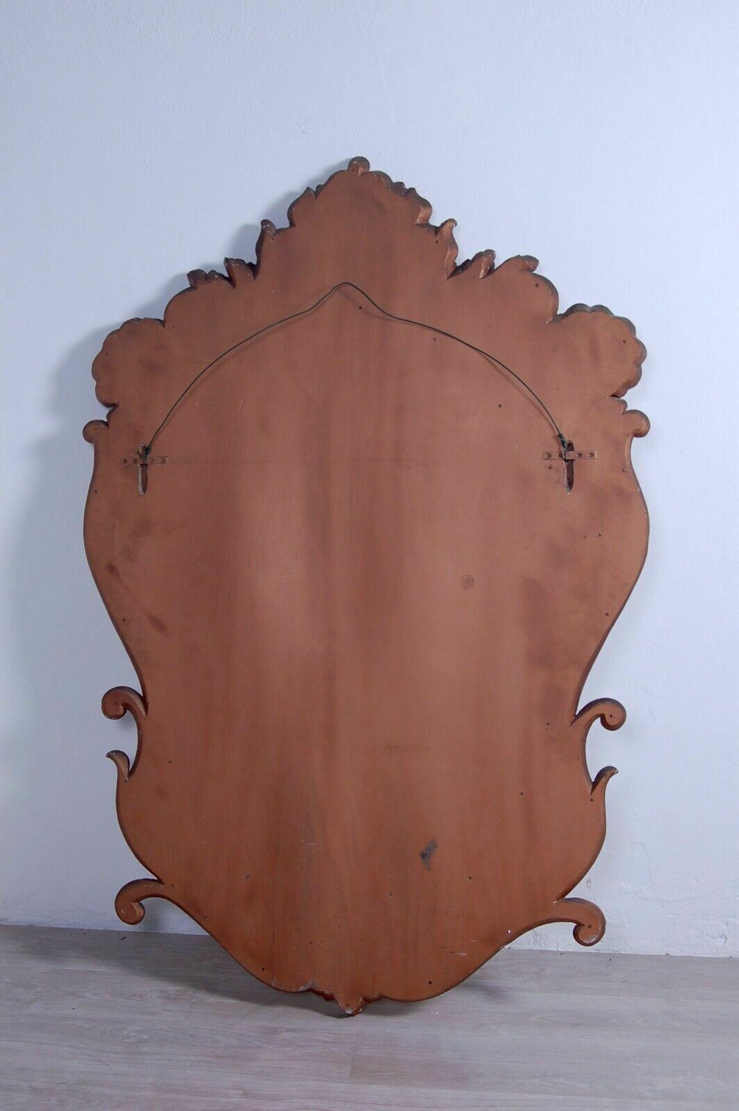 Home Decor Large Mirror, Antique Mirror With Gilded Wooden Frame From The Late 1800s And Early 1900s photo