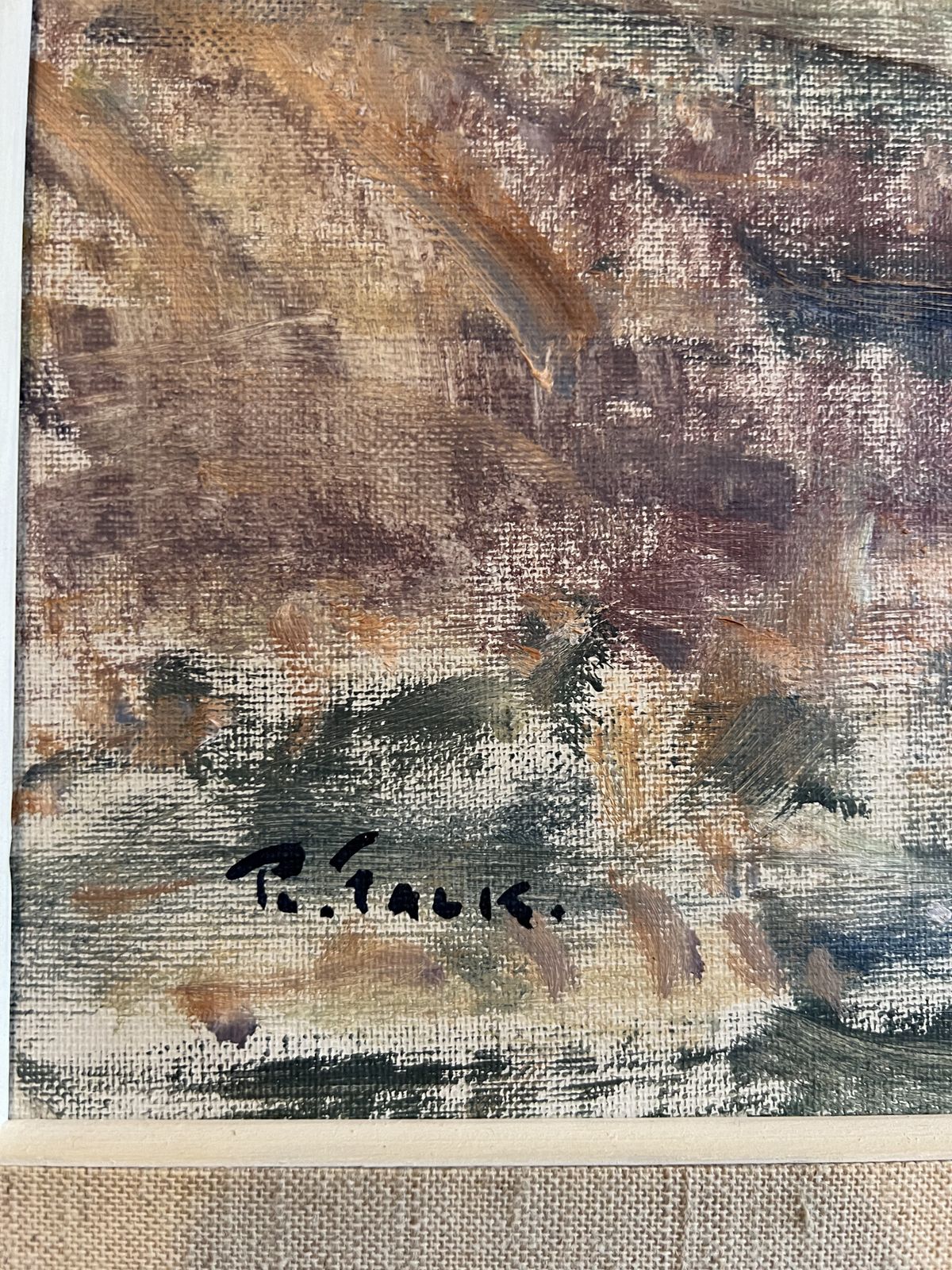 Mid Century Swedish Oil On Canvas   Landscape By Ragnar Falk photo Art