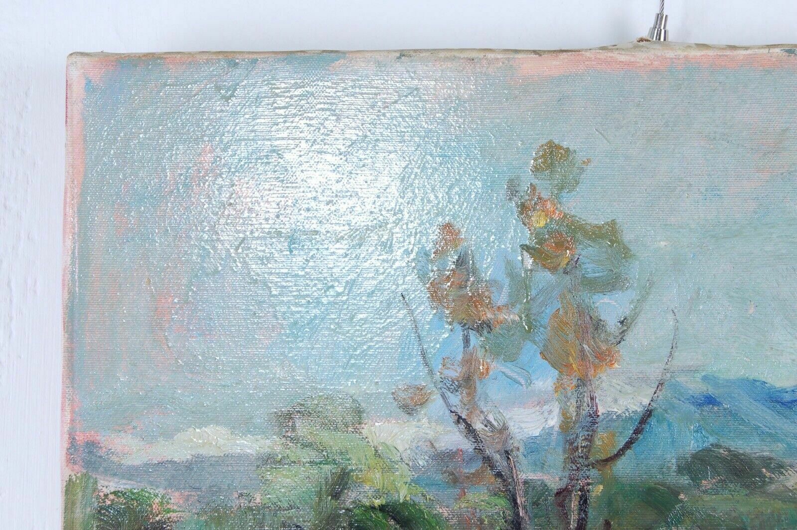 Framework Attilio Rossi Landscape Dorga Bergamo Oil On Canvas Certified photo vinterior