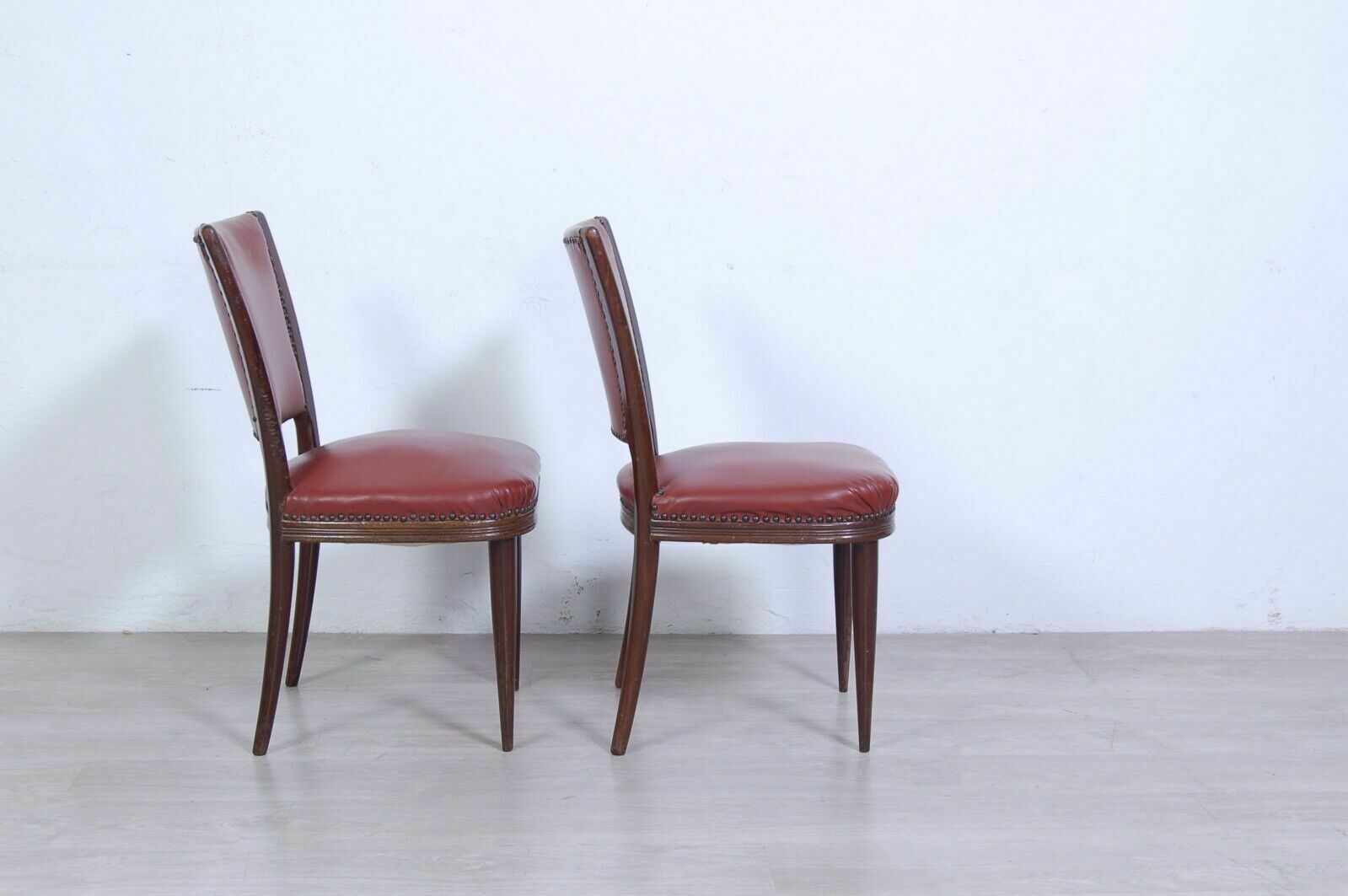 Pair Of Paolo Buffa Style Design Chairs Made By Enrico Paolo Borghi In The 1950s Walnut photo Furniture