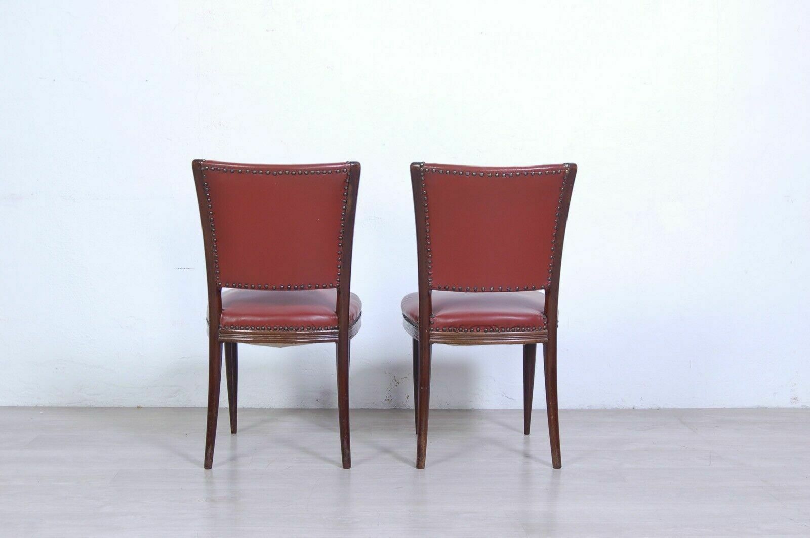 Pair Of Paolo Buffa Style Design Chairs Made By Enrico Paolo Borghi In The 1950s Walnut photo 380.0