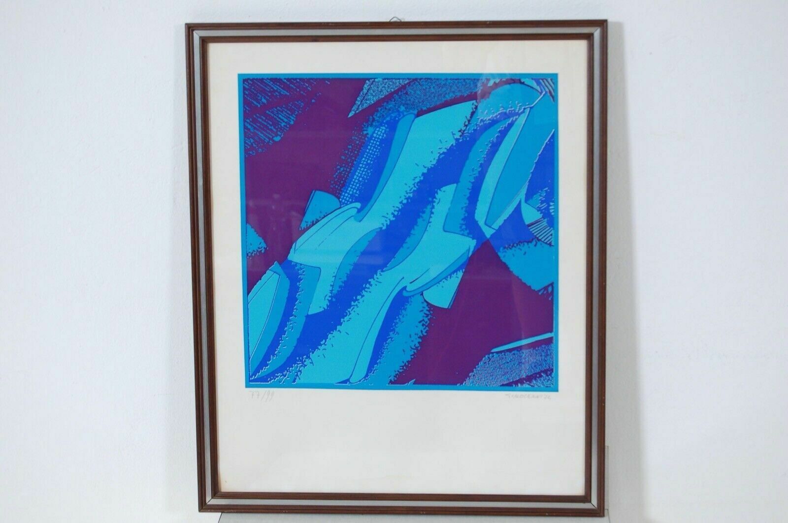 Original Innocenti Gualtiero Woodcut Numbered And Signed By The Author In Blue