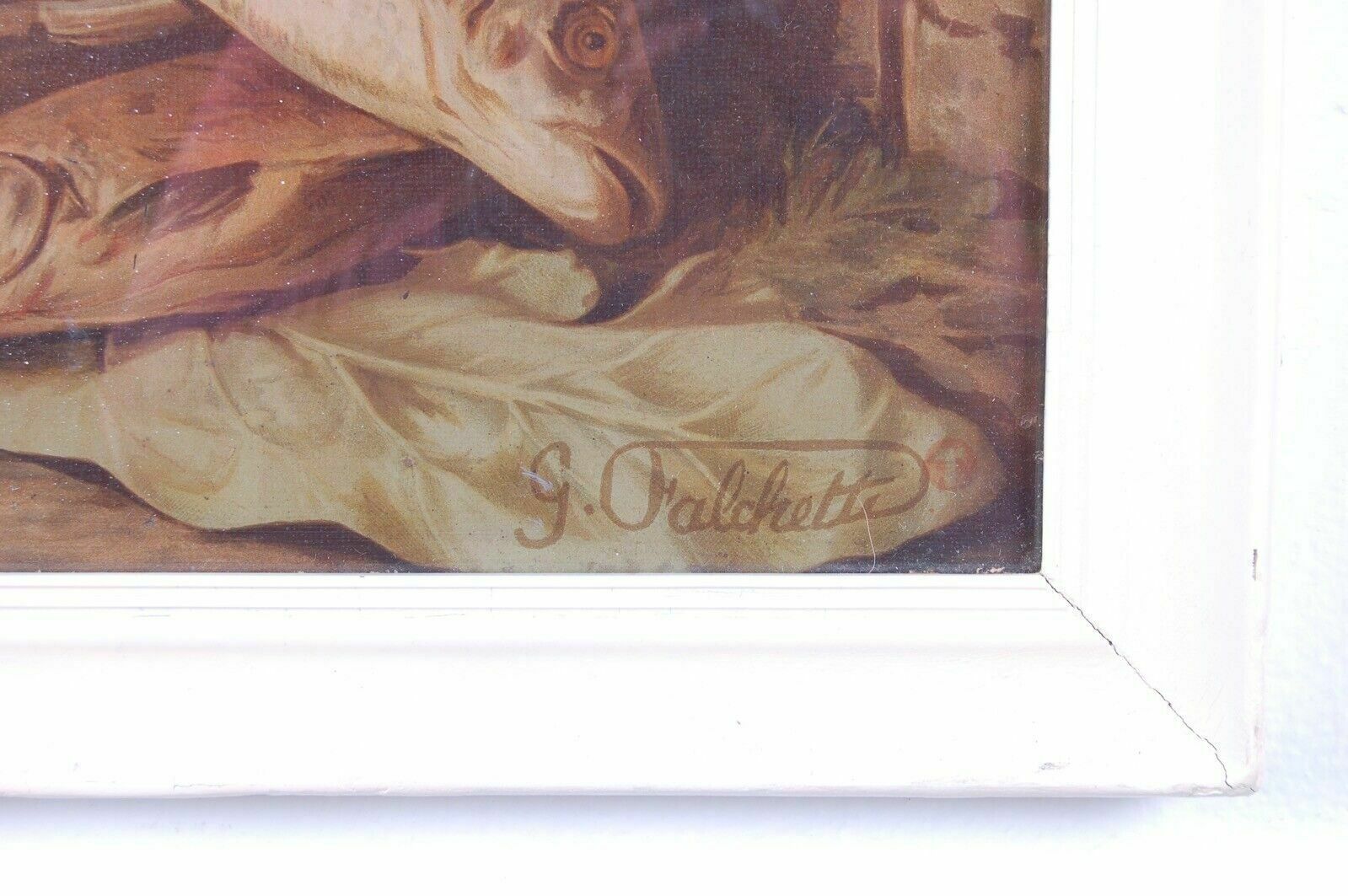 Giuseppe Falchetti Chromolithographs And Picture Frame Still Life Hunting And Fishing photo 370.0