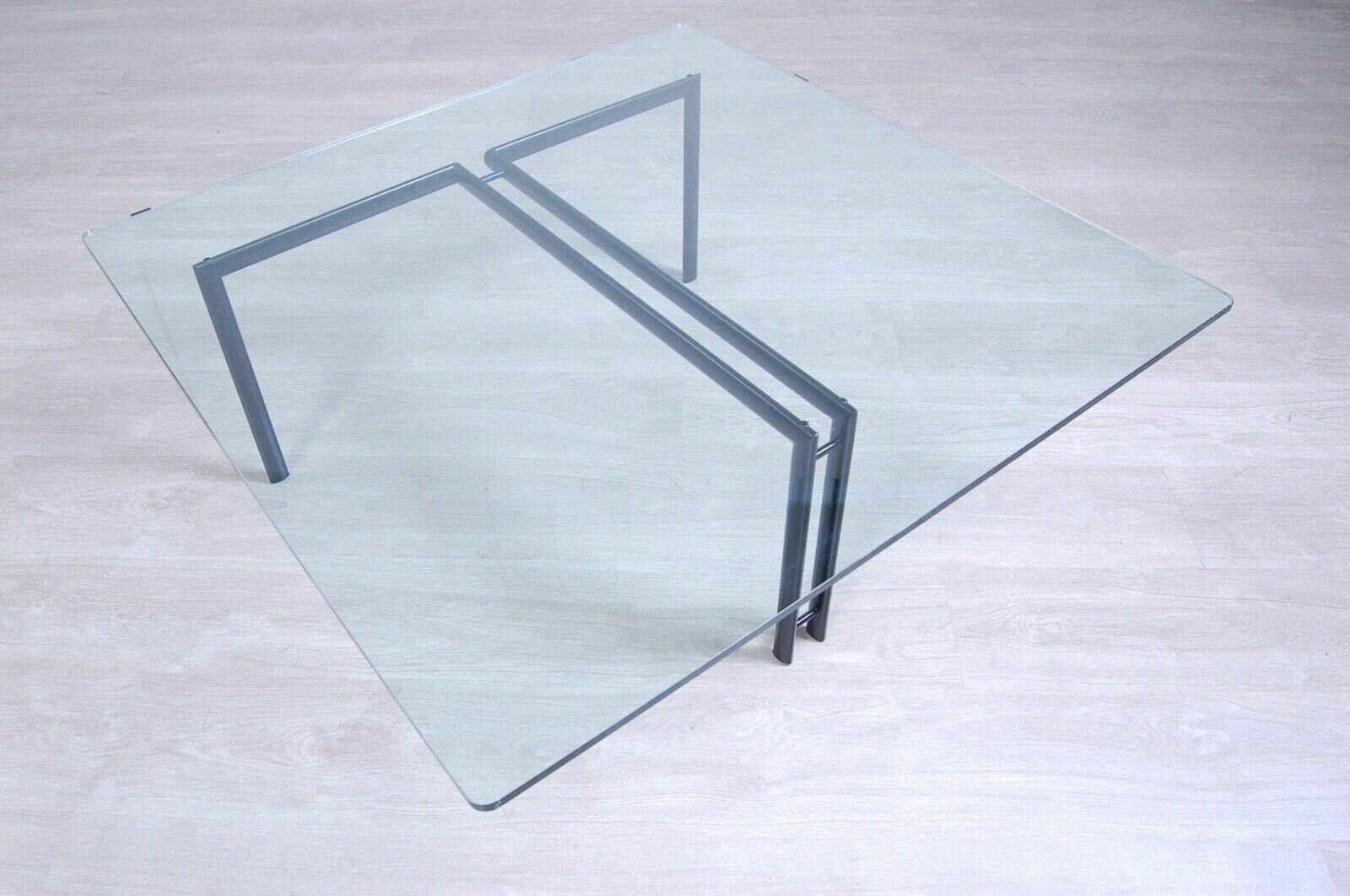 Modern Transparent Glass Coffee Table Cidue Design Giorgio Cattelan photo for sale