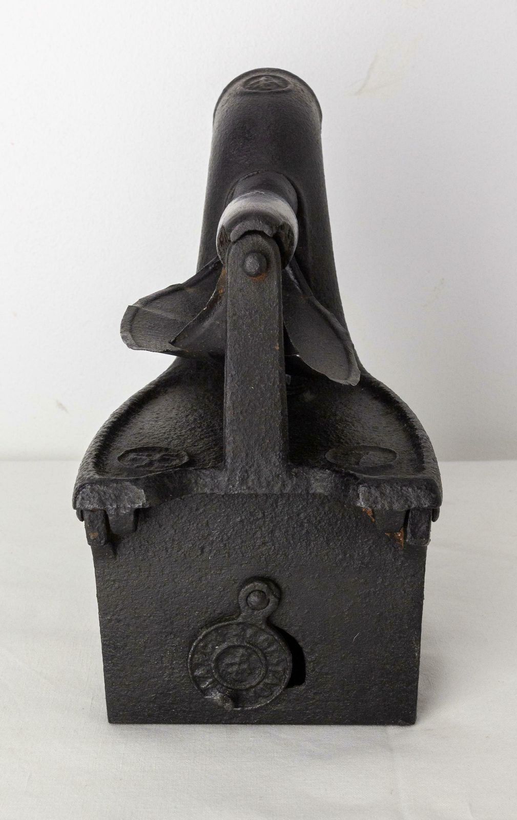 Antique Braise Cast Iron Flat Press Laundry Trivet, France, 19th Century photo furniture
