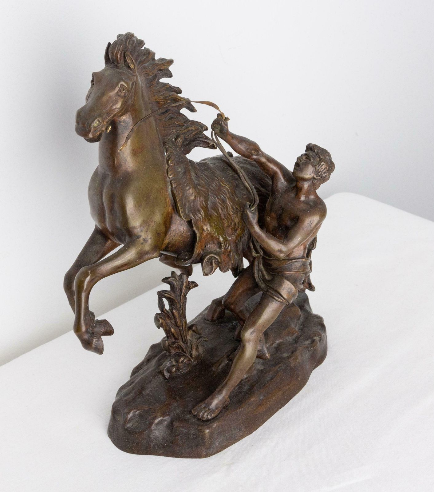 Bronze Cheval De Marly In The Style Of Guillaume Coustou, Circa 1930 photo for sale