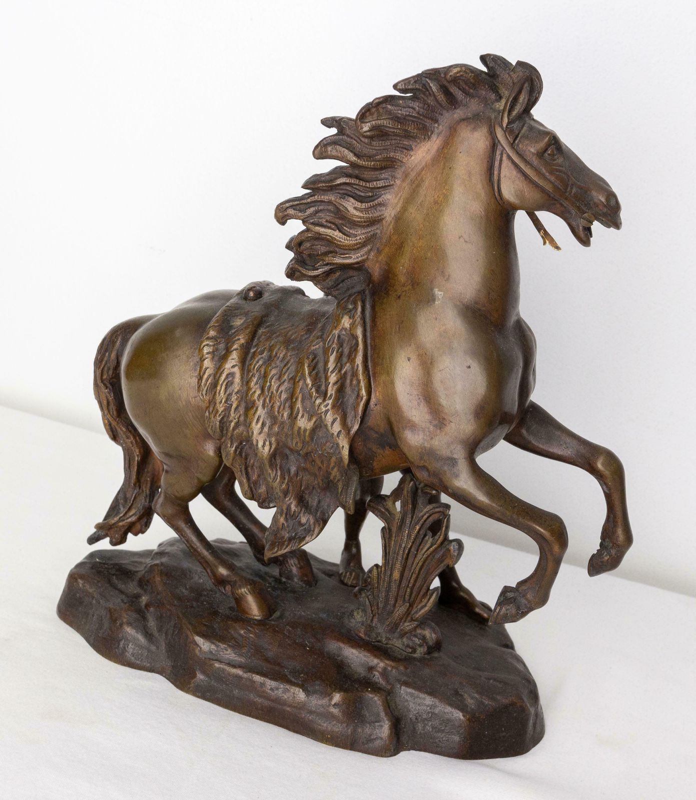Bronze Cheval De Marly In The Style Of Guillaume Coustou, Circa 1930 photo Art