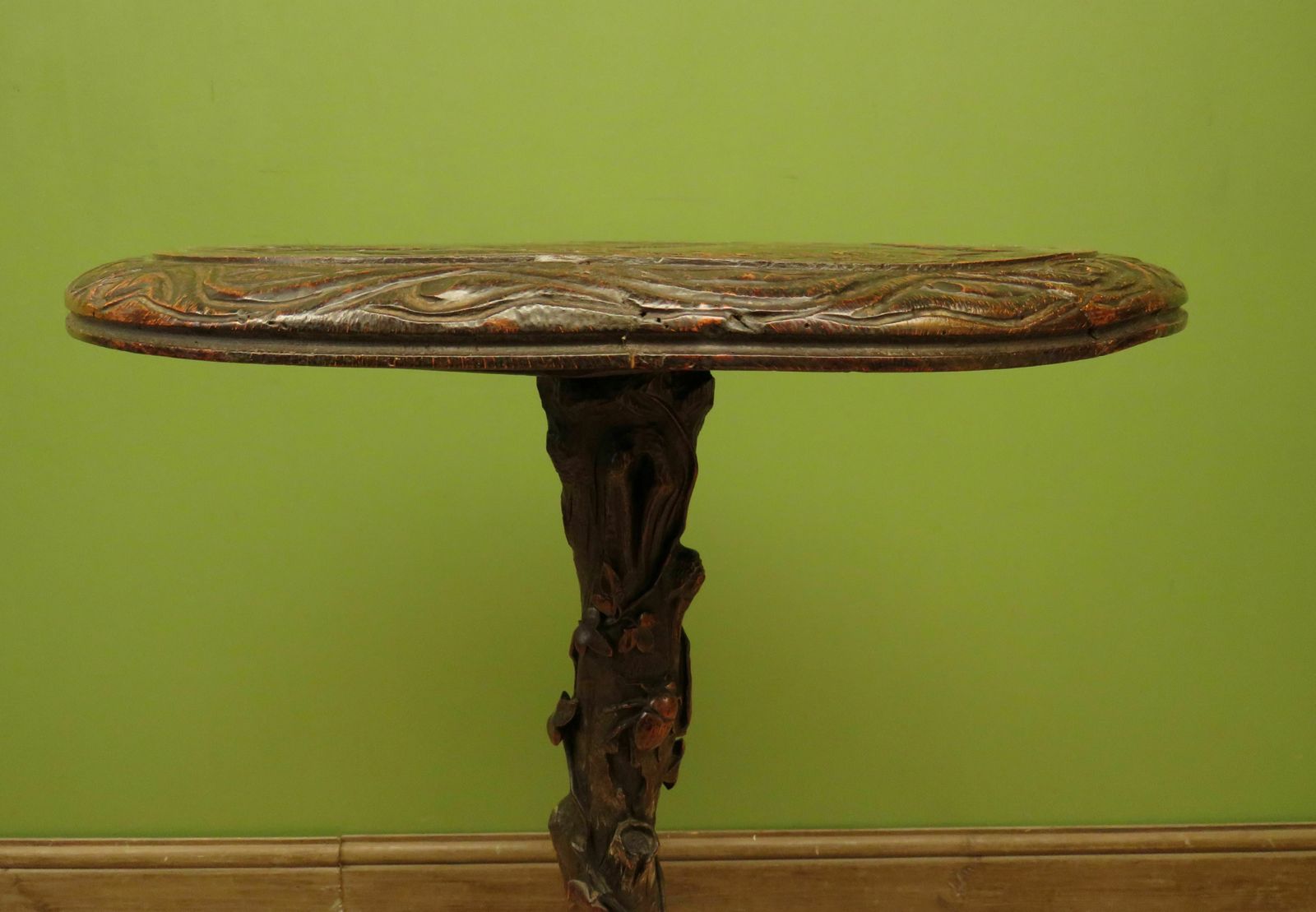 photo buy Carved Antique Black Forest Table In The Style Of Matthew & Willem Horrix