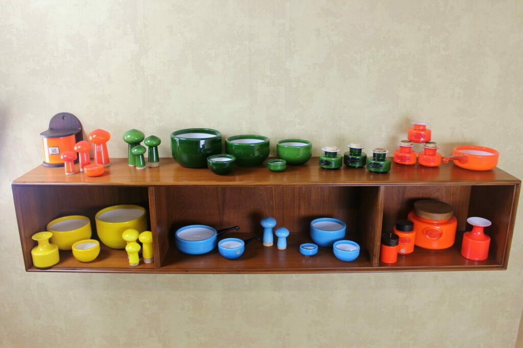 Holmegaard Palet Range Set Of 3 Mushroom Shaped Sifters By Michael Bang photo furniture