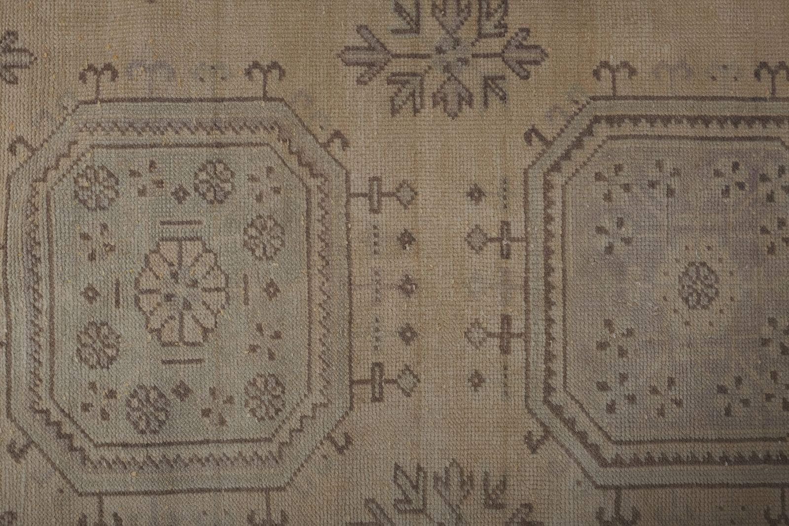 1970s Vintage Turkish Oushak Handmade Wool Runner Rug 2'6'' X 19'7'' photo buy