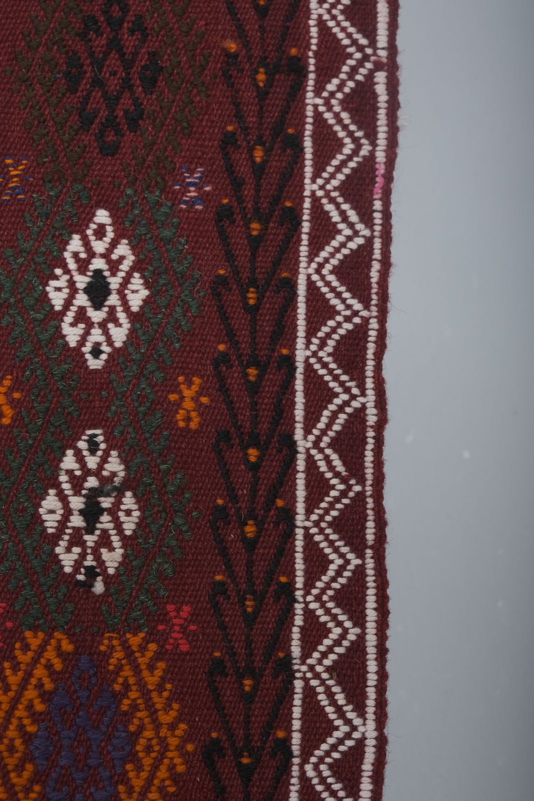 Vintage Turkish Handmade Kilim Rug 3'10'' X 17'5'' photo vintage