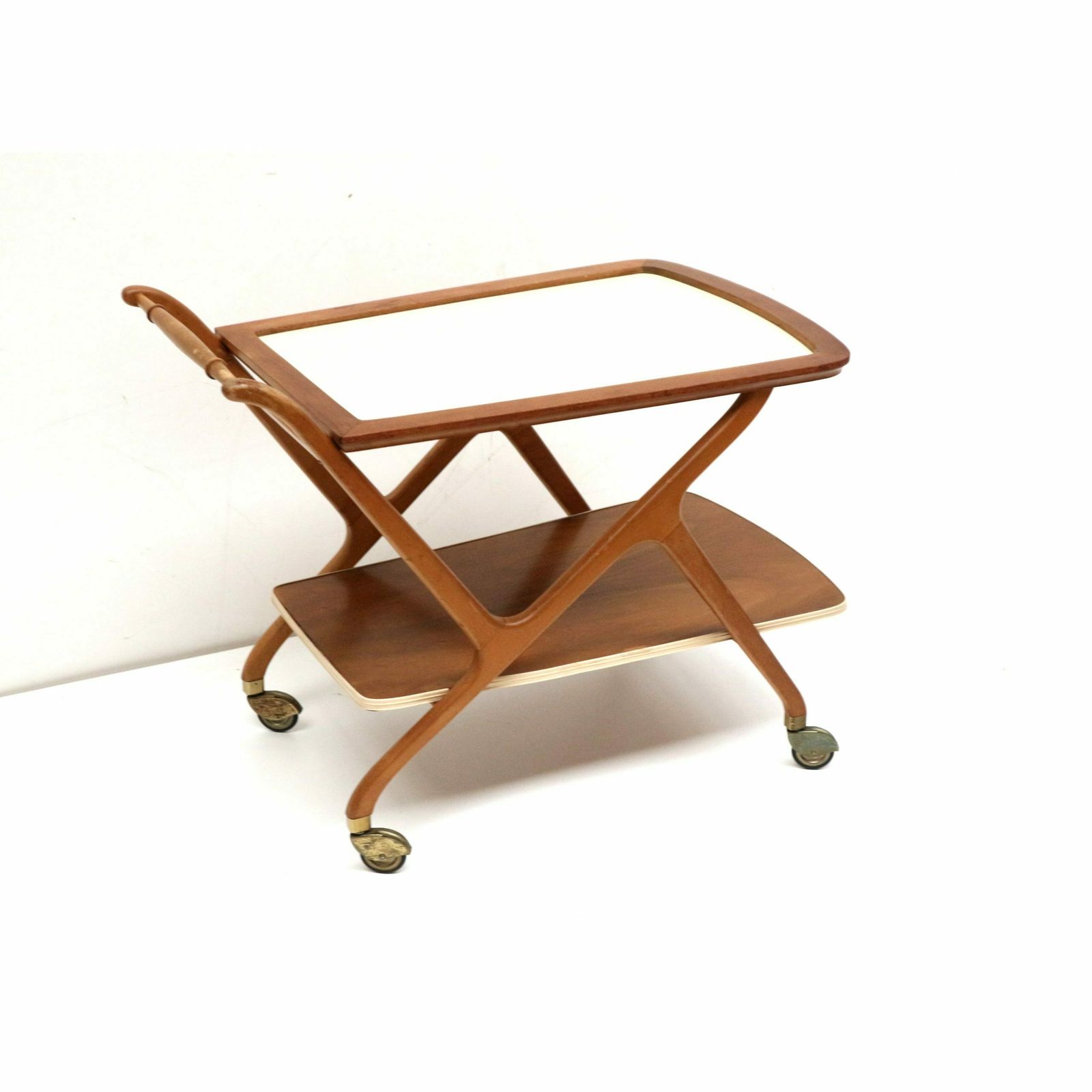 Vintage Italian Serving Trolley By Cesare Lacca From The 1950s