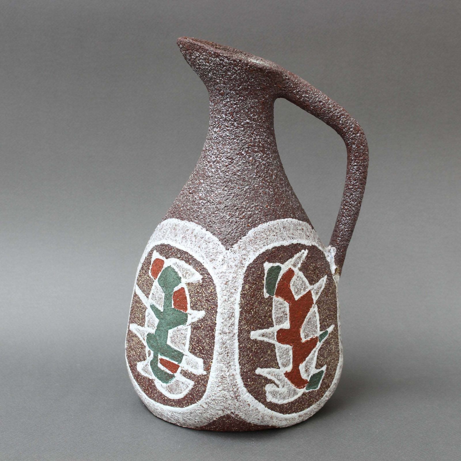 Mid Century French Ceramic Vase  Pitcher By Accolay (Circa 1960s)