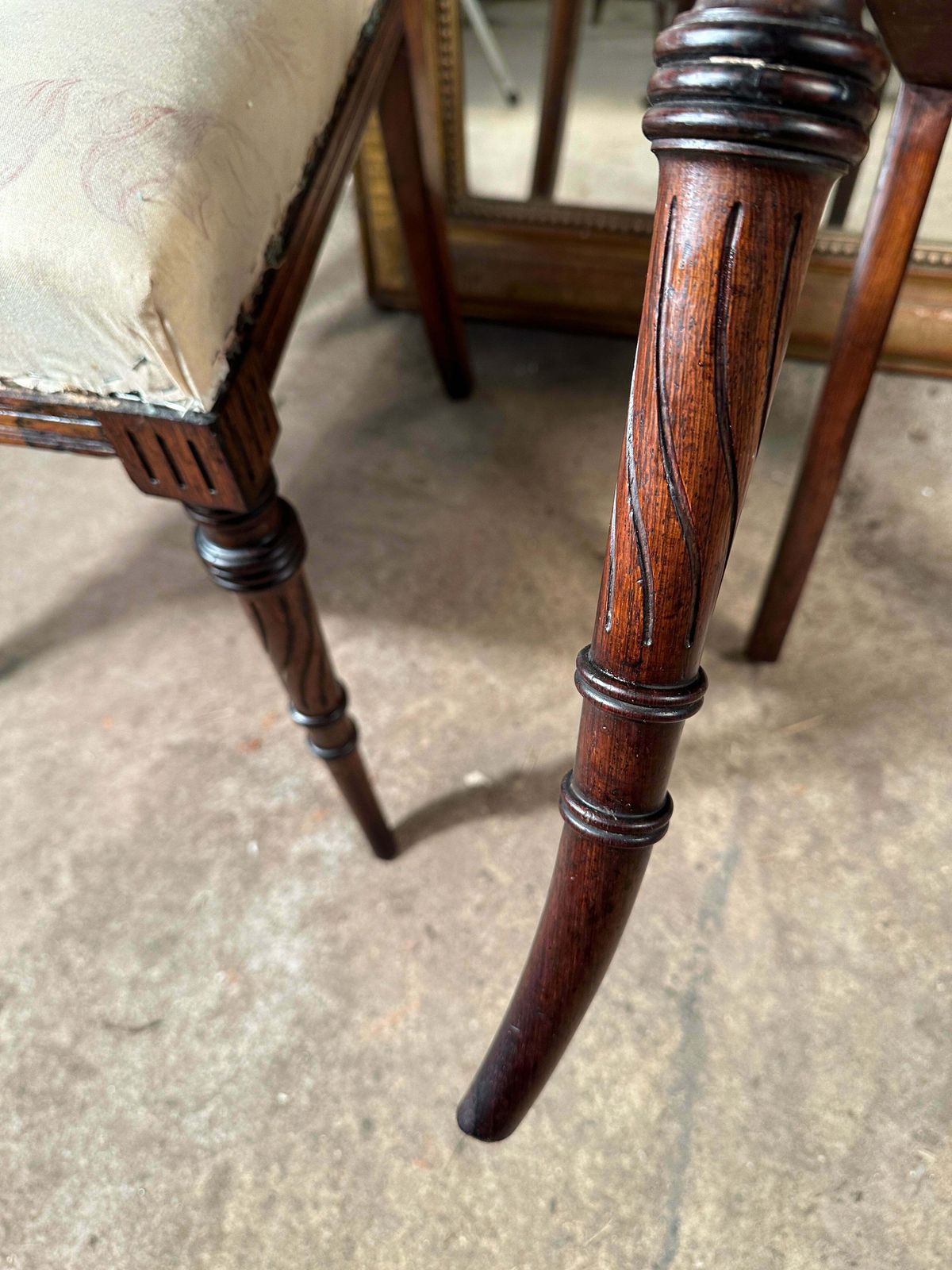 A Rare Pair Of Antique Regency Chippendale Rosewood Show/Side Chairs By Renowned Cabinet Makers Bertram & Sons Dean St Soho Featured In The Paris Exhi photo buy