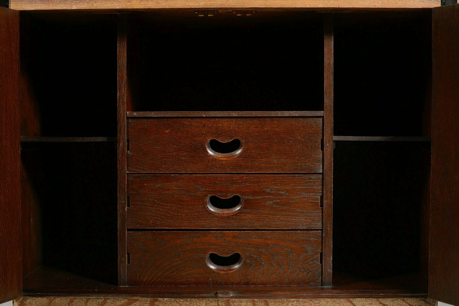 An Art Deco Limed Oak Cocktail Cabinet   C.1930 photo Furniture